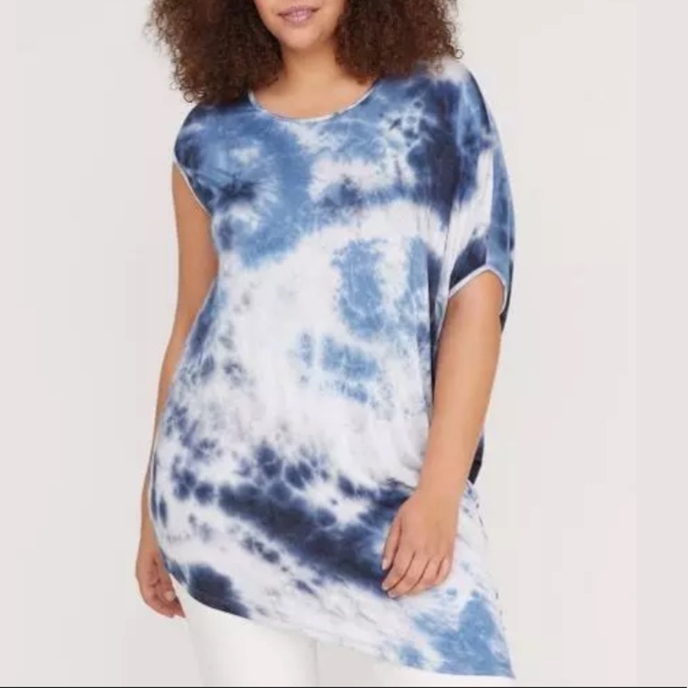 NWT Lane Bryant Tie Dye Asymmetrical Tunic 18/20